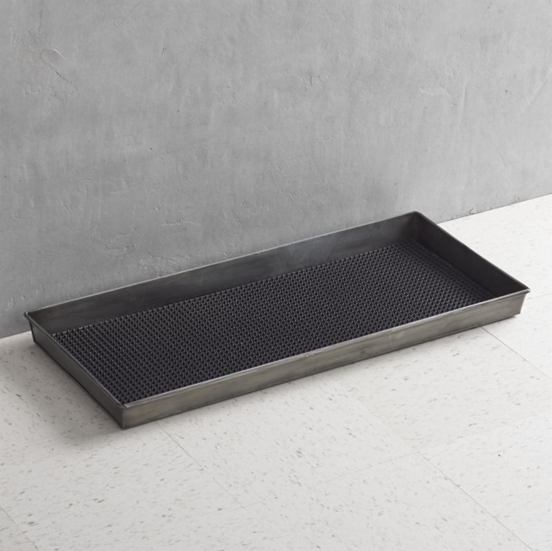 Zinc Boot Tray with Liner - Image 1