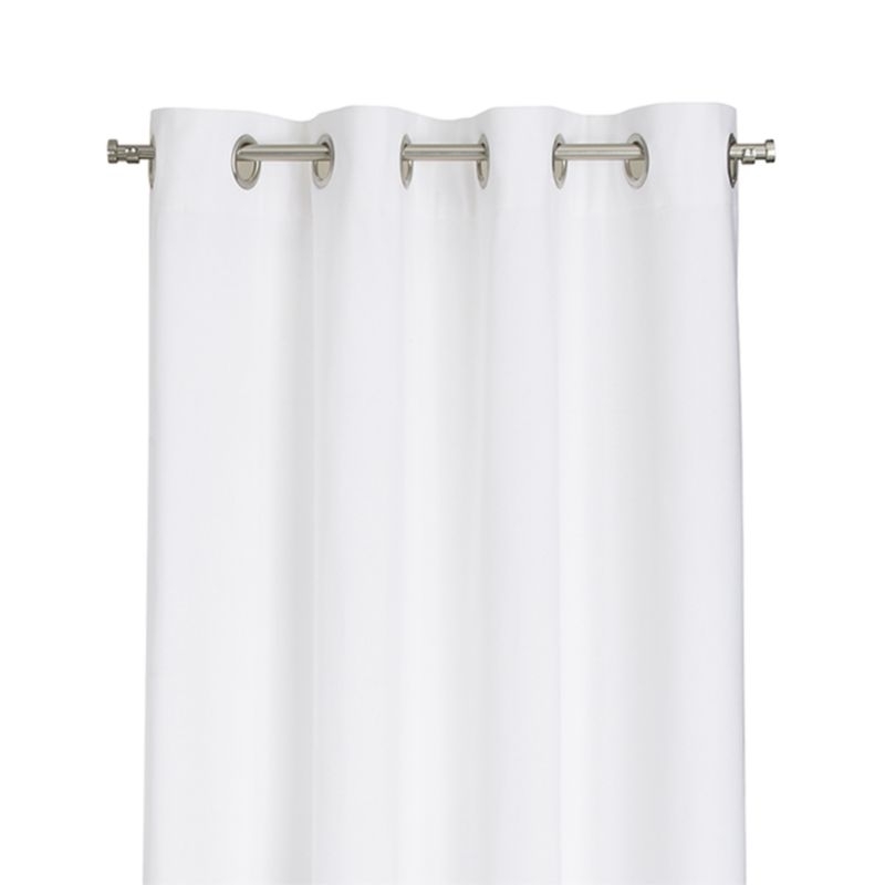 Wallace Grommet Curtain Panel, White, 52" x 84" - Image 4