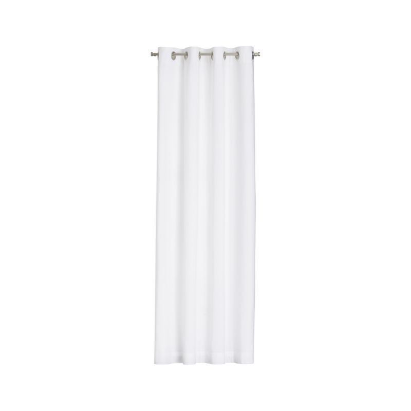 Wallace Grommet Curtain Panel, White, 52" x 84" - Image 5