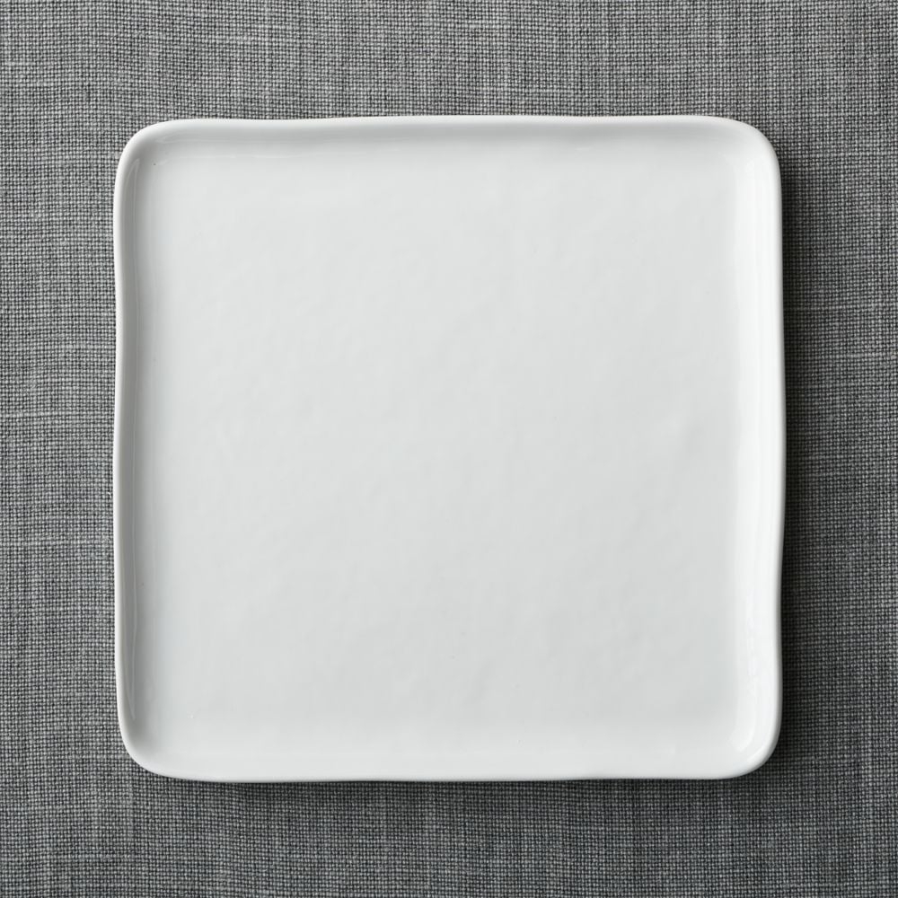 Mercer White Square Porcelain Dinner Plate - Image 0