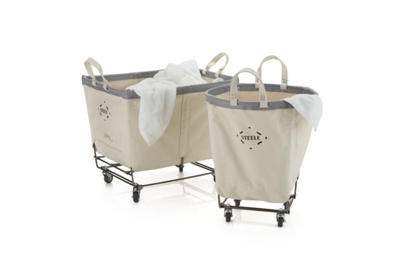 Steele ® Canvas 3-Bushel Rolling Laundry Hamper - Image 3