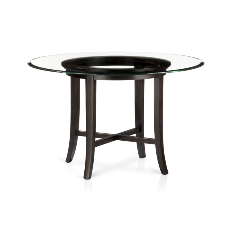 Halo Ebony Round Dining Table with 42" Glass Top - Image 7