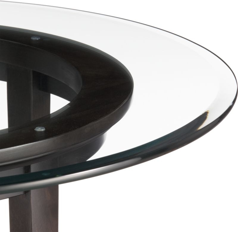 Halo Ebony Round Dining Table with 42" Glass Top - Image 9