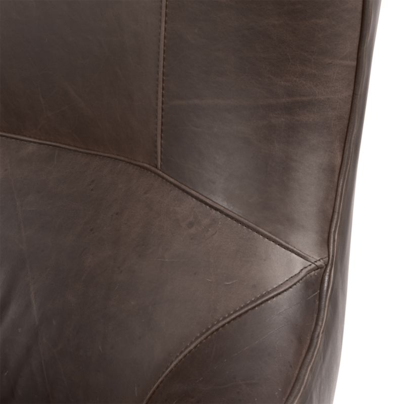 Garbo Leather Wingback Chair - Image 2