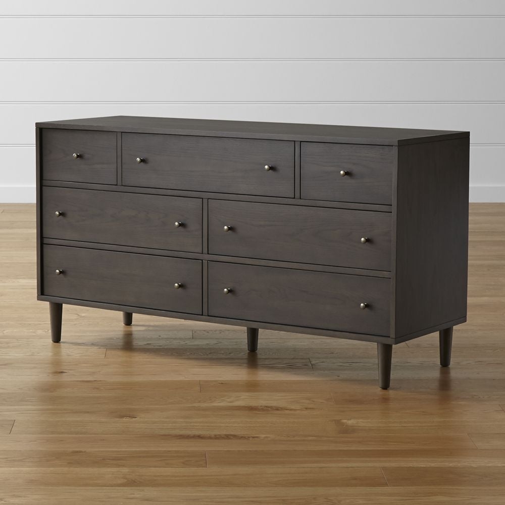 Barnes Smoke Brown 7-Drawer Dresser - Image 0