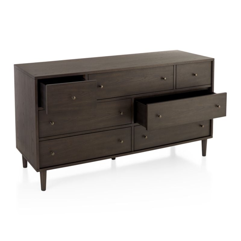 Barnes Smoke Brown 7-Drawer Dresser - Image 4