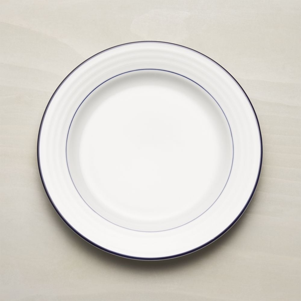 Roulette Blue Band Dinner Plate - Image 0