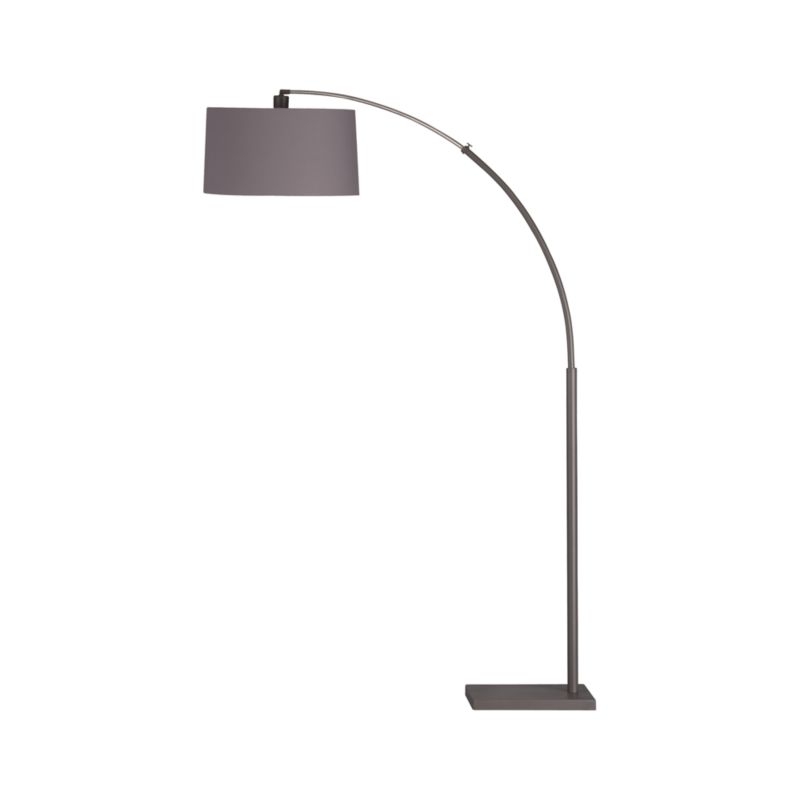 Dexter Arc Floor Lamp with Grey Shade - Image 2