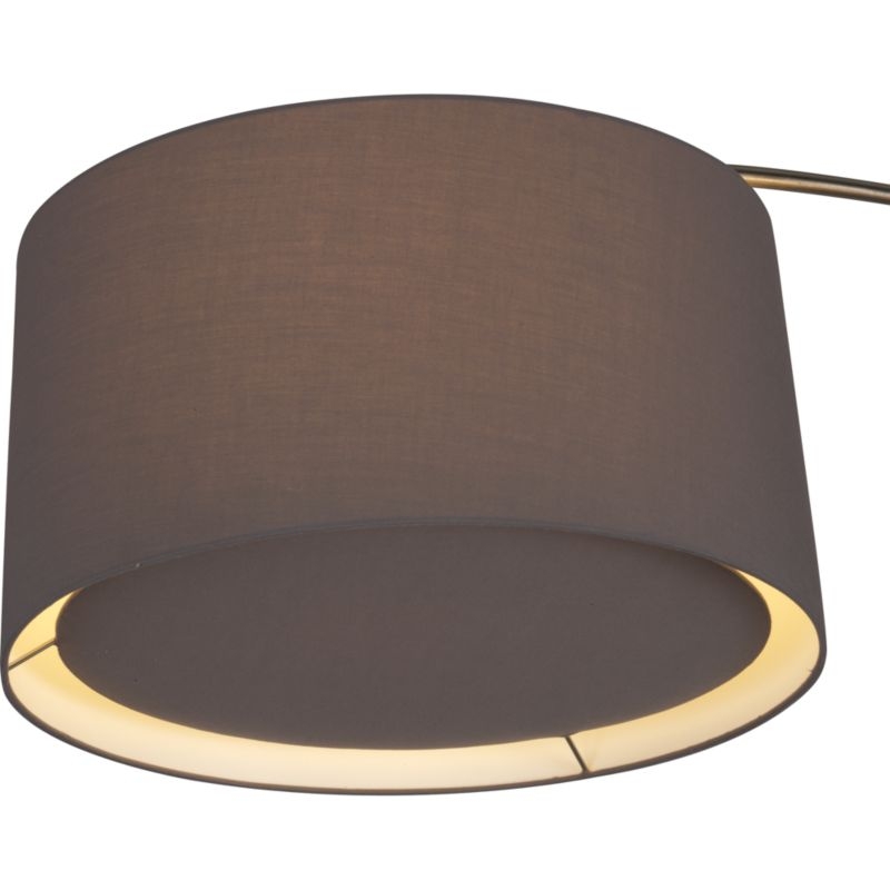 Dexter Arc Floor Lamp with Grey Shade - Image 6