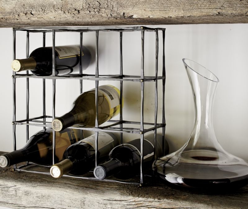 Crest 9-Bottle Wine Rack - Image 2