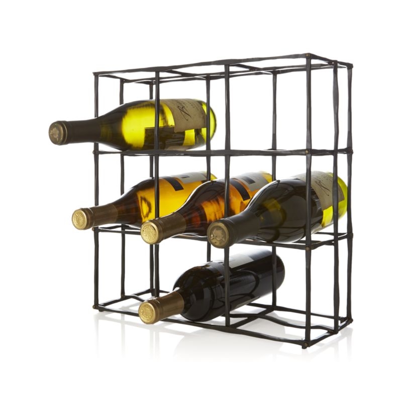 Crest 9-Bottle Wine Rack - Image 4