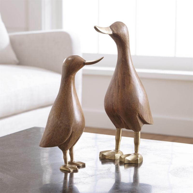 Large Wood Mallard Duck - Image 1
