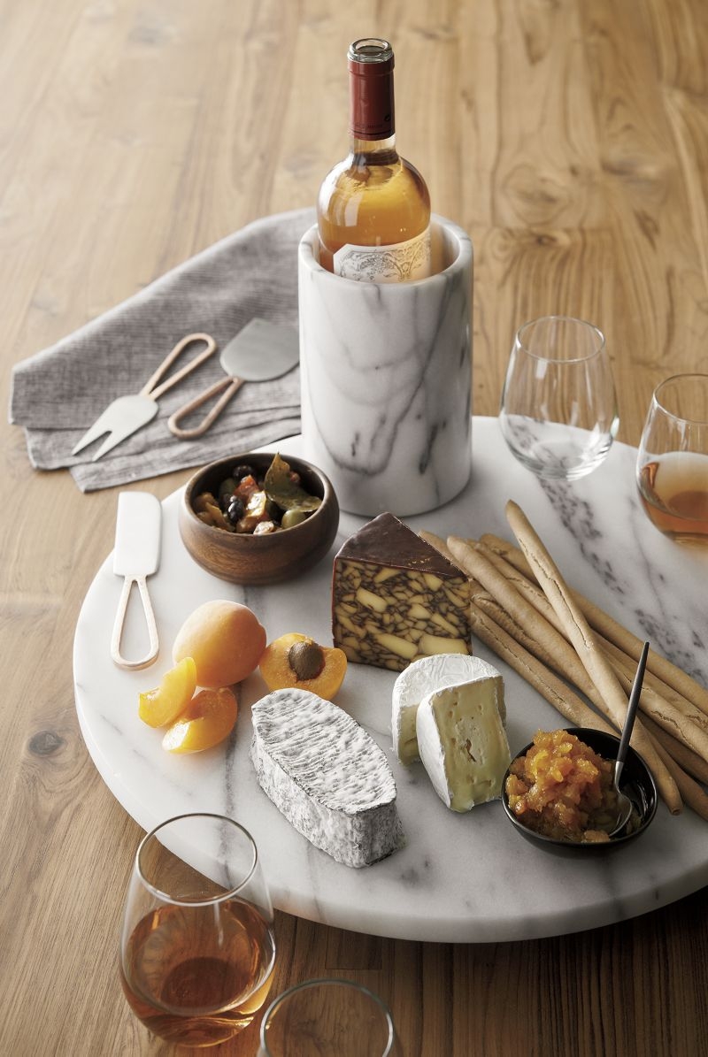 French Kitchen Marble Lazy Susan - Image 1