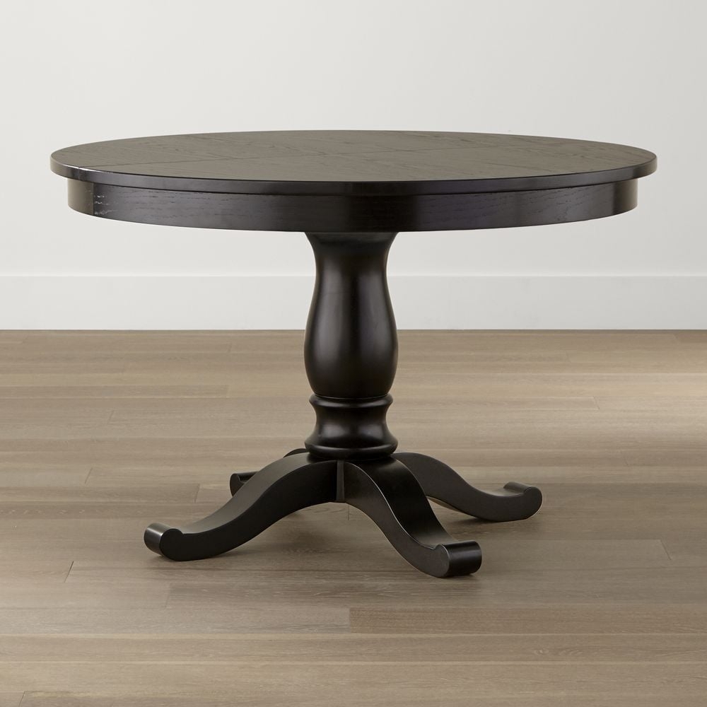 Avalon 45" Black Round Extension Dining Table - Image 0