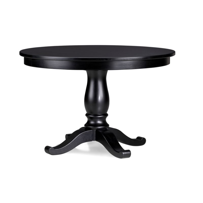 Avalon 45" Black Round Extension Dining Table - Image 2