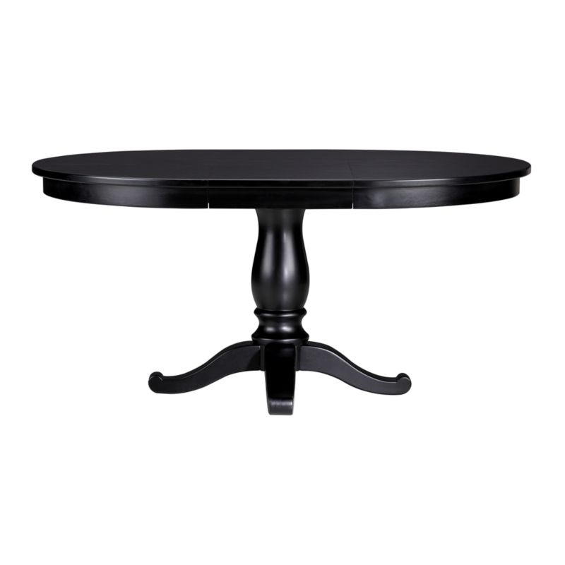 Avalon 45" Black Round Extension Dining Table - Image 4