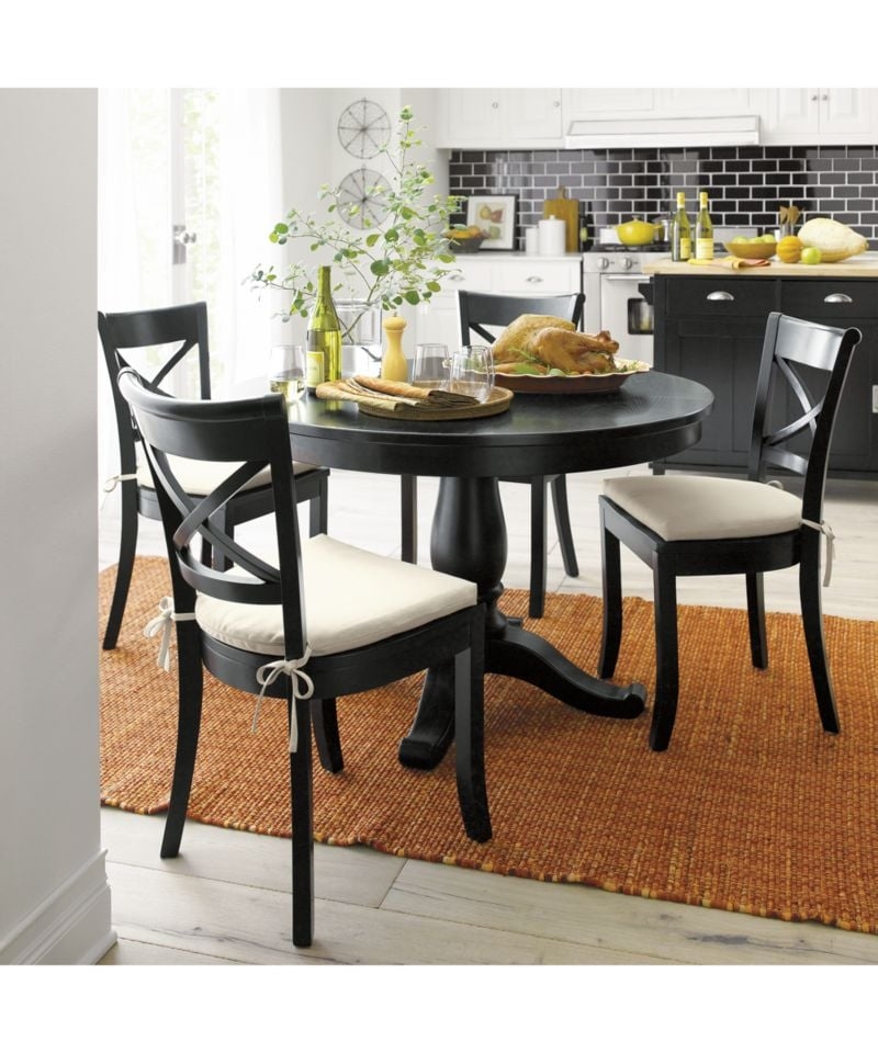 Avalon 45" Black Round Extension Dining Table - Image 7