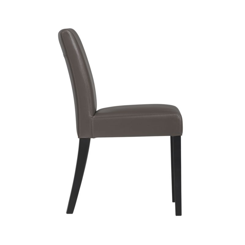 Lowe Smoke Leather Dining Chair - Image 6