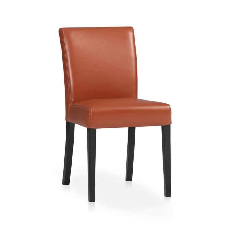 Lowe Persimmon Leather Dining Chair - Image 3