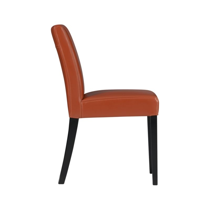 Lowe Persimmon Leather Dining Chair - Image 6