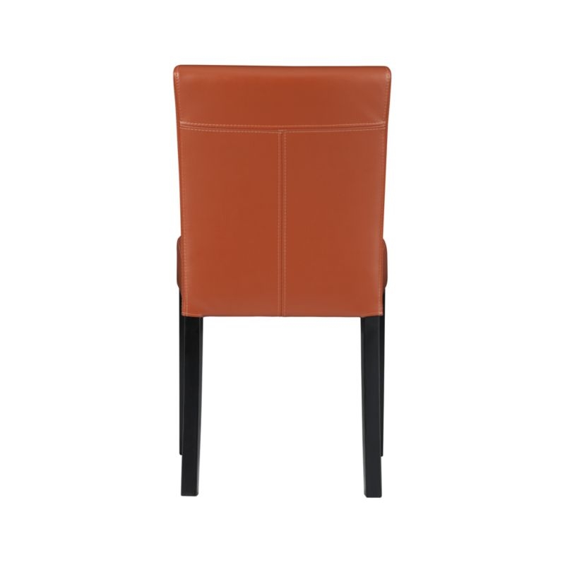 Lowe Persimmon Leather Dining Chair - Image 8