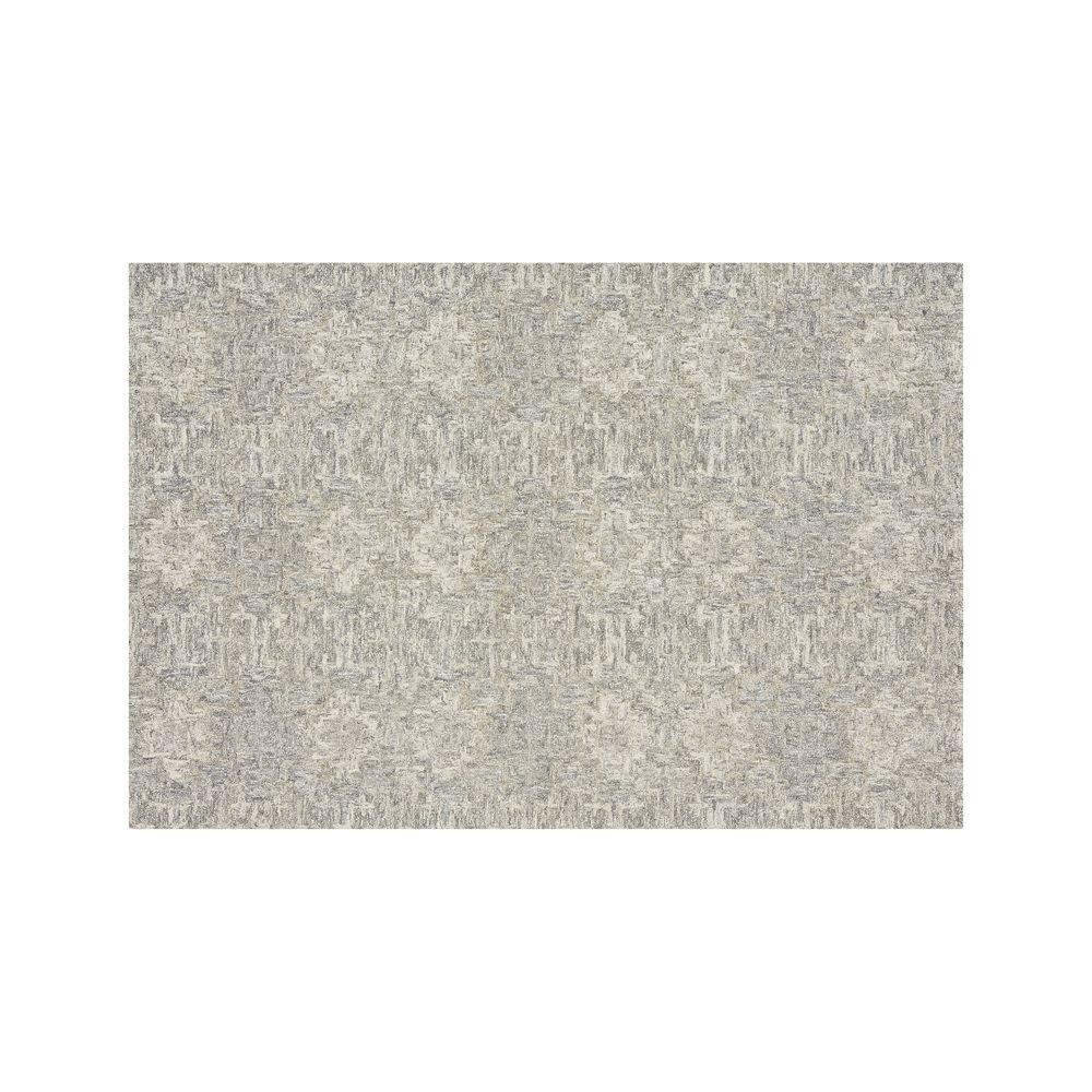 Alvarez Classic Wool Blend Grey Hand-Tufted Rug 6'x9' - Image 0