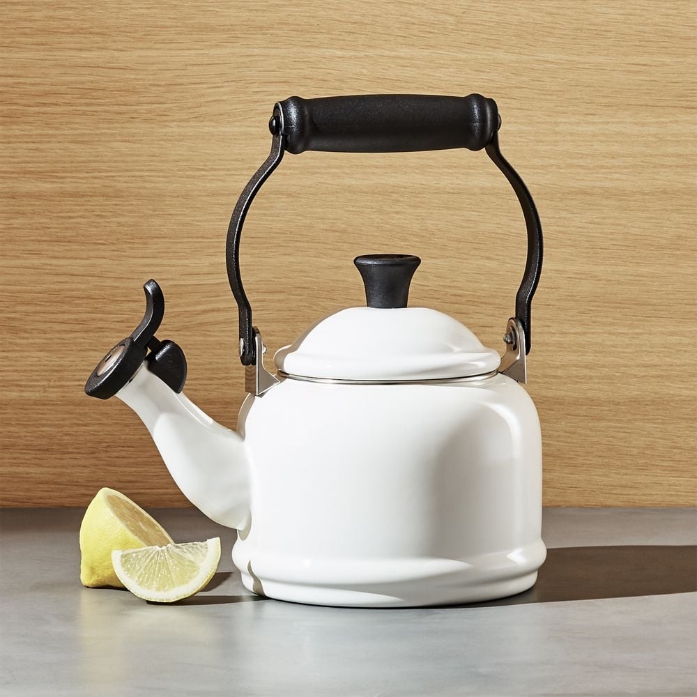 Le Creuset ® 1.25-Qt. Demi White Whistling Tea Kettle - Image 0