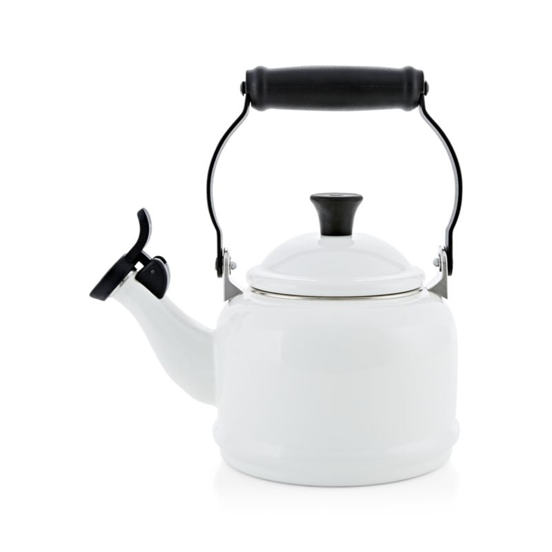 Le Creuset ® 1.25-Qt. Demi White Whistling Tea Kettle - Image 1