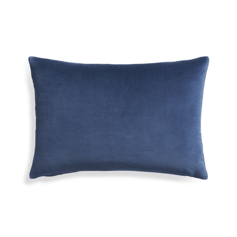Trevino Delfe Blue 22"x15" Pillow with Down-Alternative Insert - Image 3