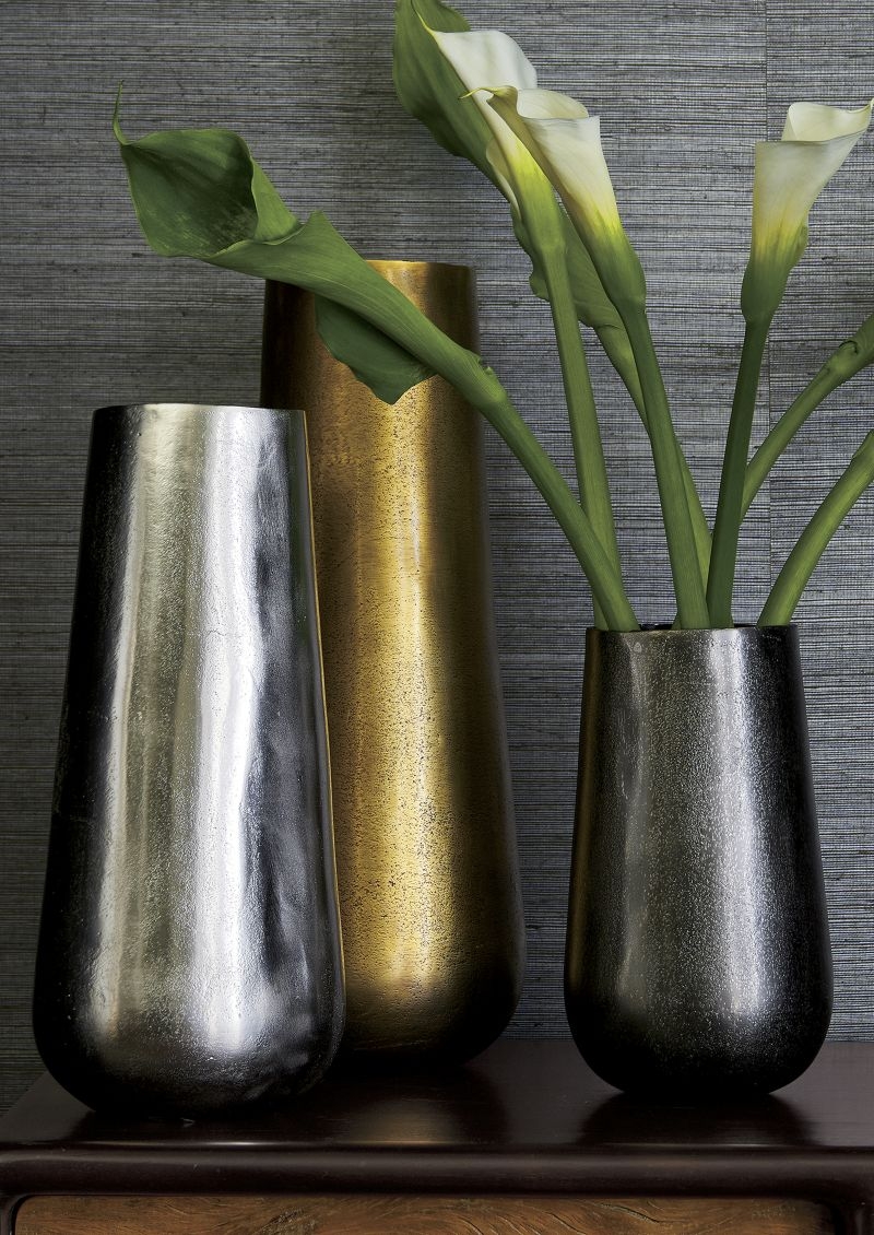 Element Metal Silver Vase - Image 8