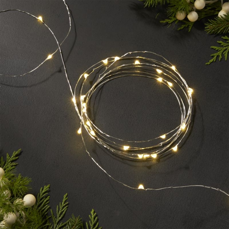 Twinkle Silver 30' Outdoor String Lights - Image 2