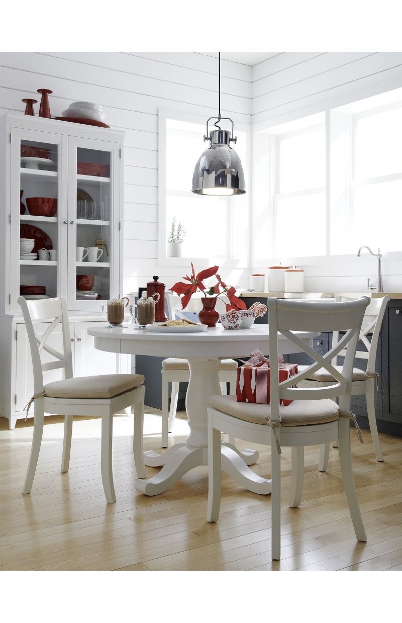 Vintner White Wood Dining Chair - Image 2