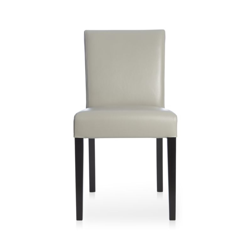 Lowe Pewter Leather Dining Chair - Image 1