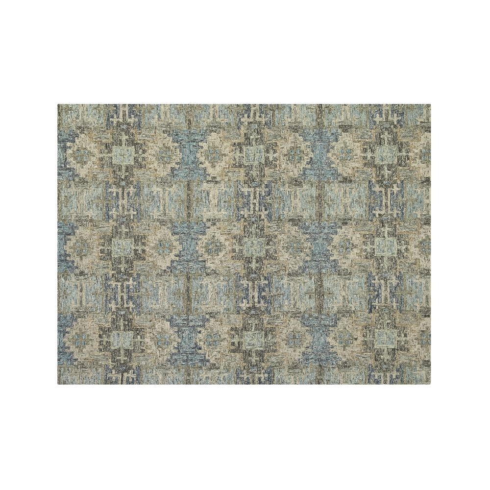 Alvarez Classic Wool Blend Mineral Blue Hand-Tufted Rug 9'x12' - Image 0