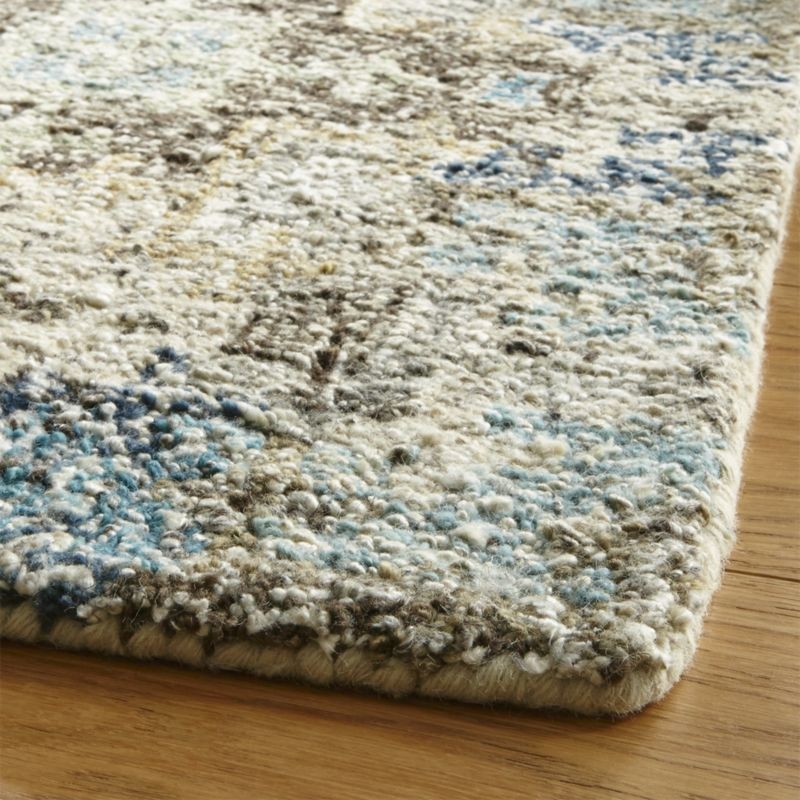 Alvarez Classic Wool Blend Mineral Blue Hand-Tufted Rug 9'x12' - Image 3