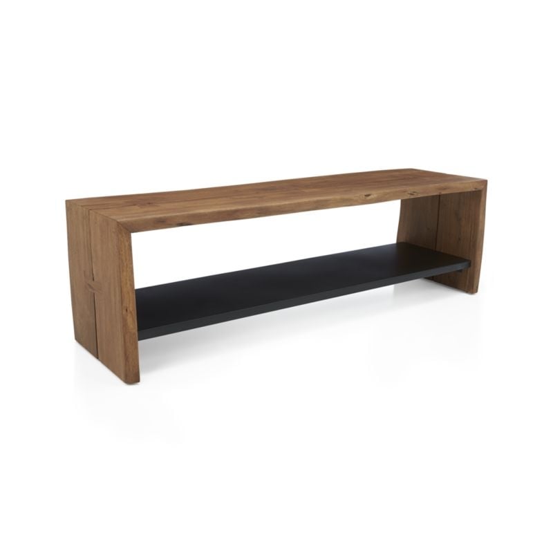 Yukon Natural Entryway Bench with Shelf - Image 0