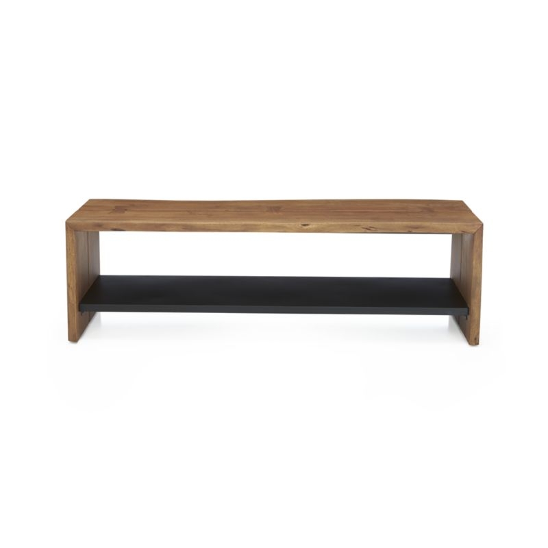 Yukon Natural Entryway Bench with Shelf - Image 4