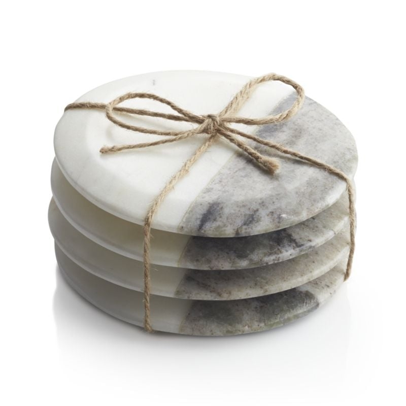 Set of 4 Marble Coasters - Image 0