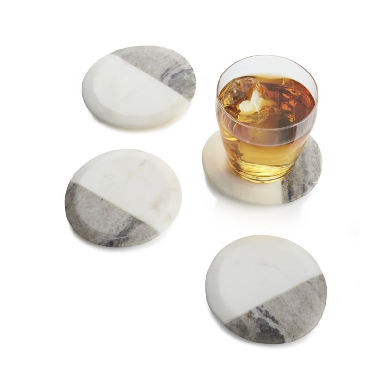 Set of 4 Marble Coasters - Image 2