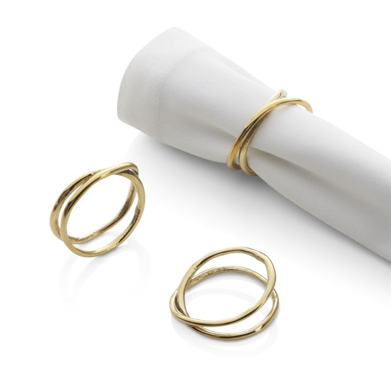 Aria Gold Napkin Ring - Image 6