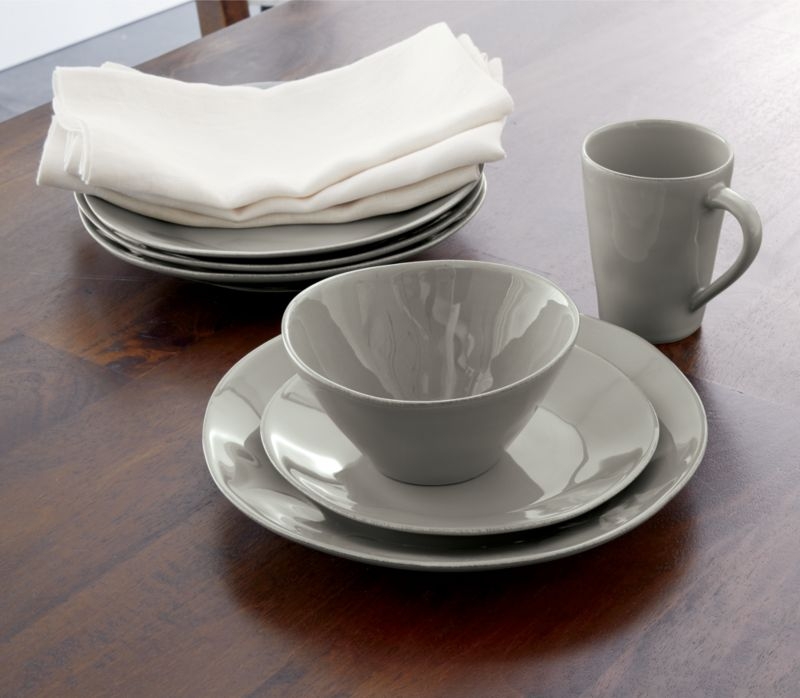 Marin Grey 16-Piece Dinnerware Set - Image 1