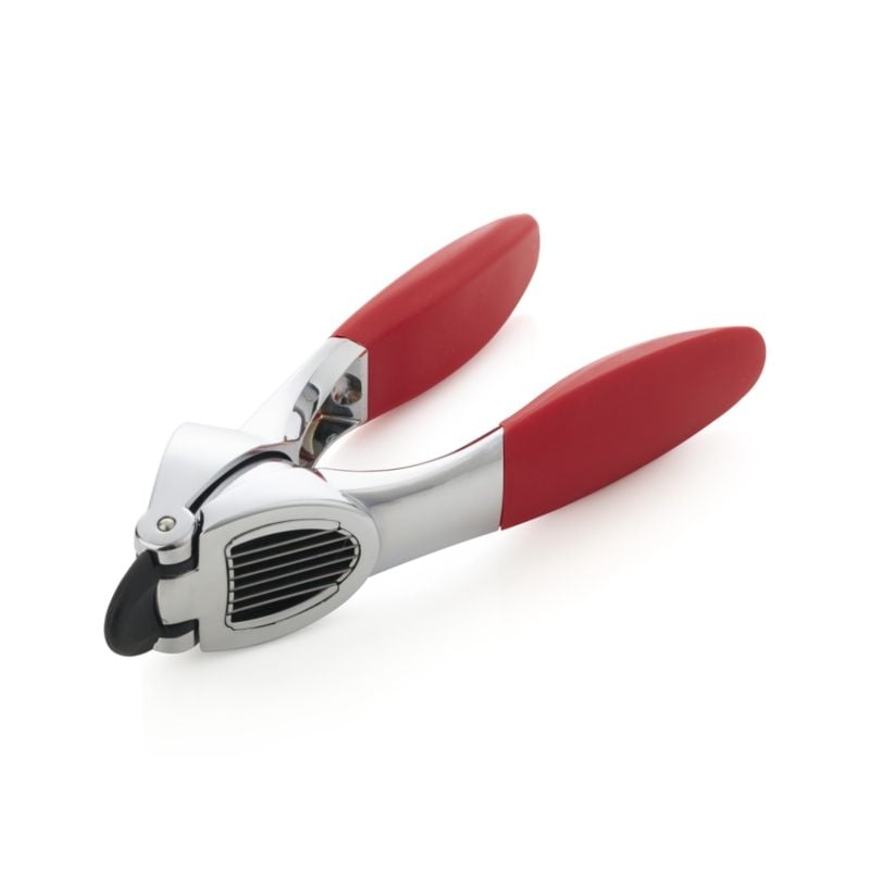 Red Garlic Press & Slice - Image 1