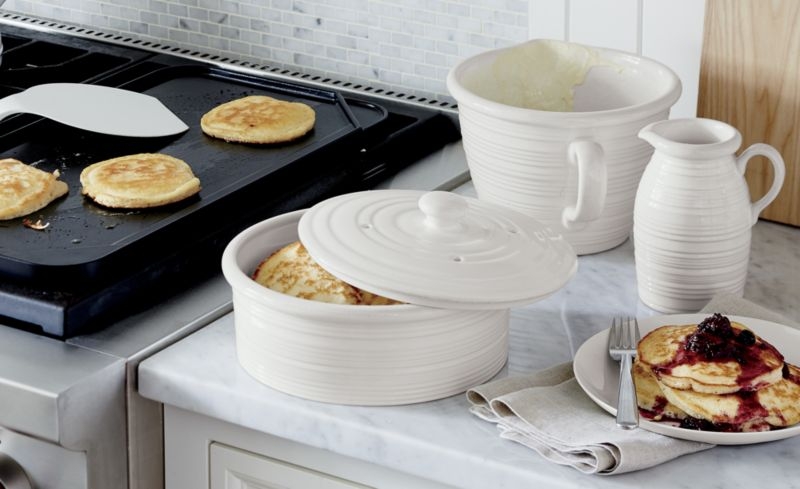 Farmhouse White Pancake Warmer - Image 3