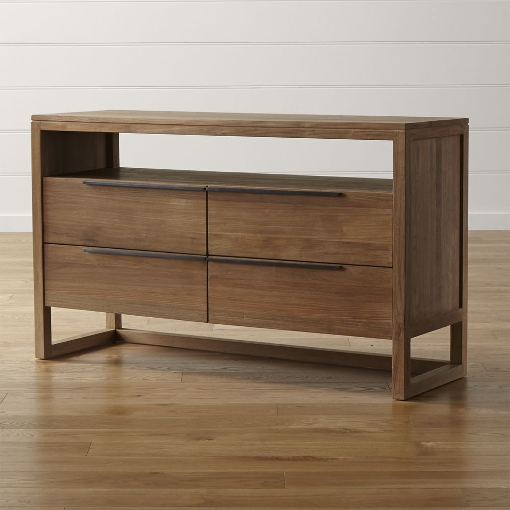 Linea II Natural Four-Drawer Dresser - Image 0