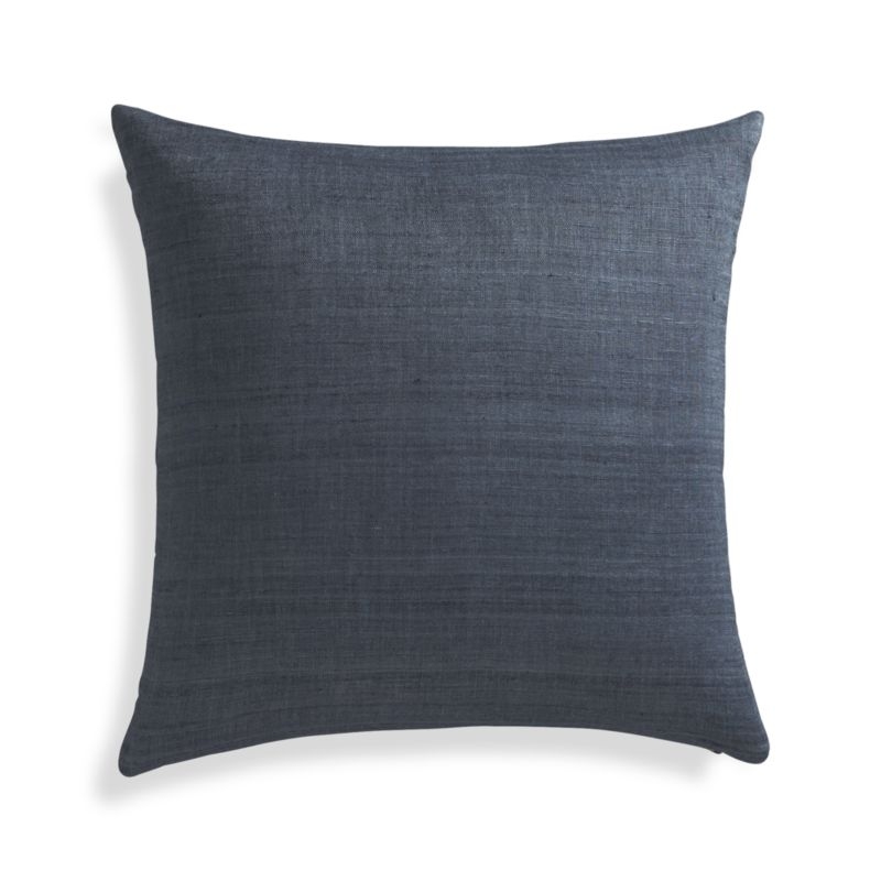 Michaela Dusk Blue 20" Pillow with Feather-Down Insert - Image 4