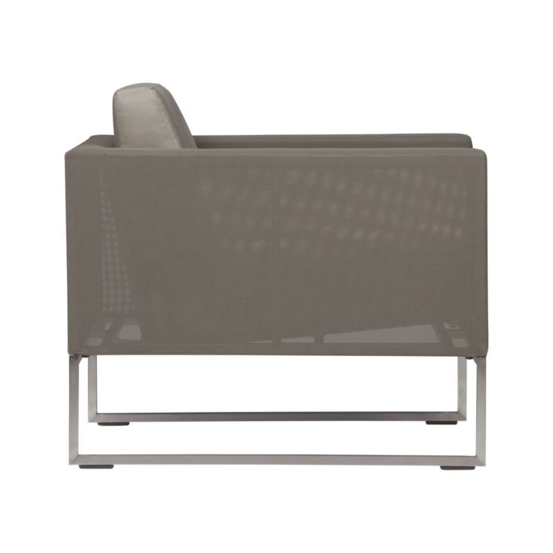 Dune Taupe Outdoor Lounge Chair with Sunbrella ® Cushions - Image 6