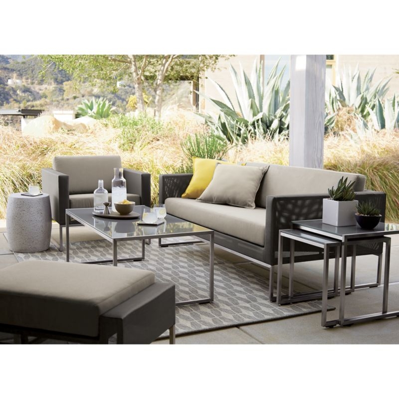 Dune Taupe Outdoor Lounge Chair with Sunbrella ® Cushions - Image 10