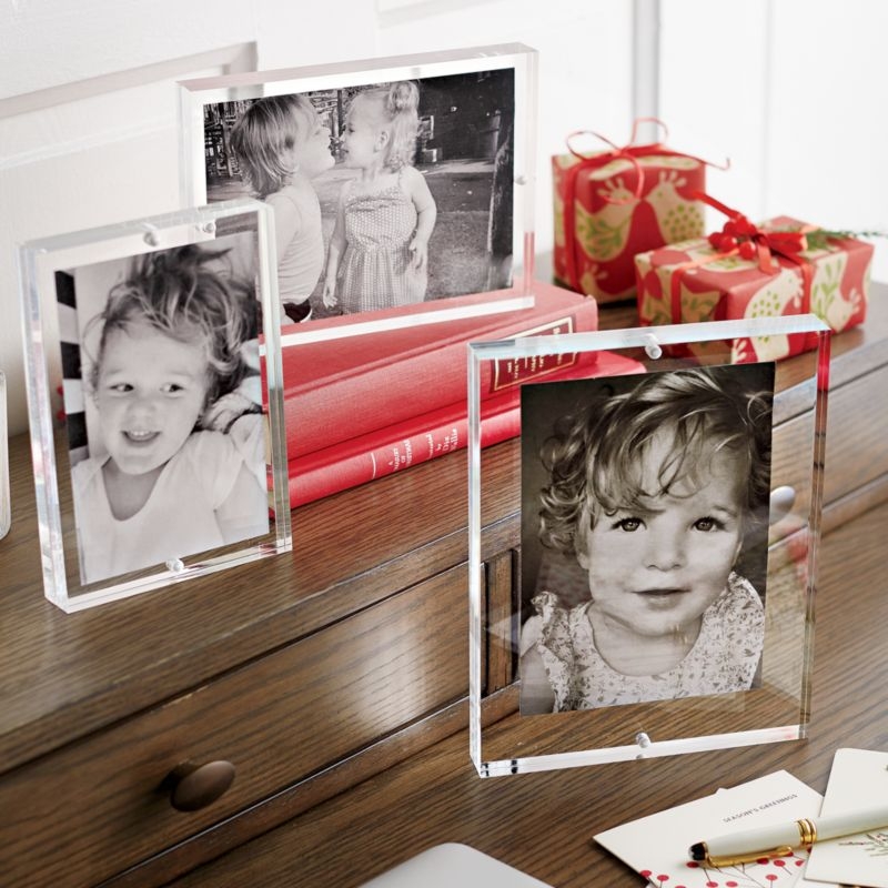 Acrylic 8x10 Block Tabletop Picture Frame - Image 8