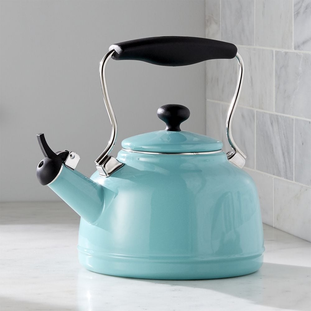 Chantal ® Vintage Aqua Steel Enamel Tea Kettle - Image 0