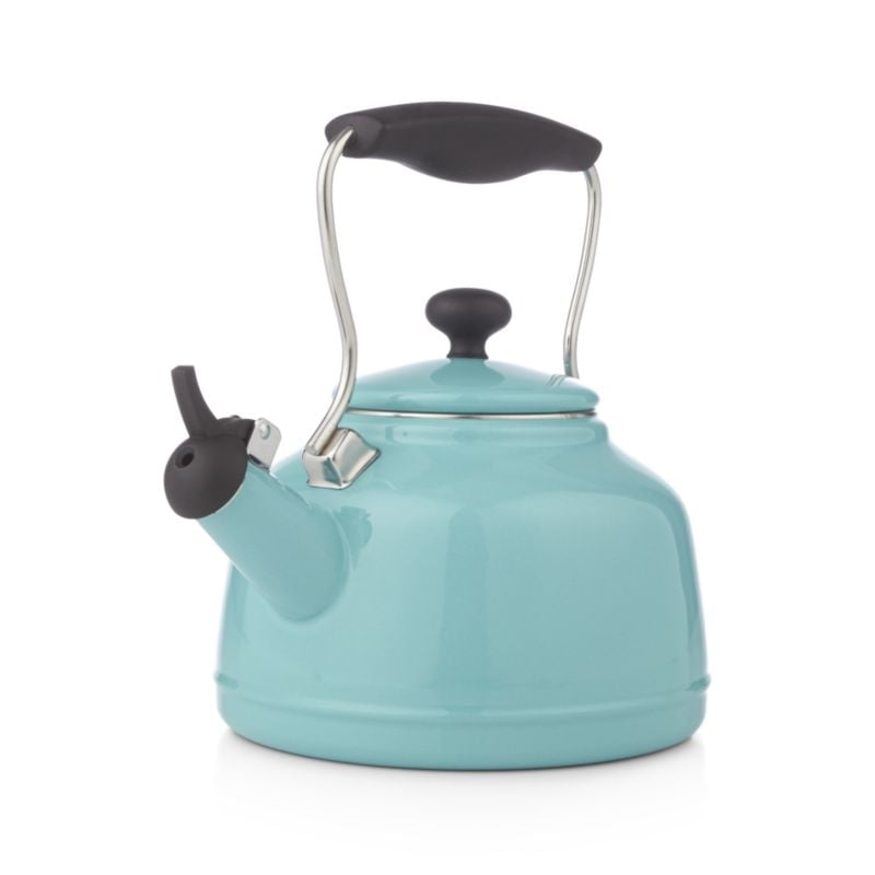 Chantal ® Vintage Aqua Steel Enamel Tea Kettle - Image 1